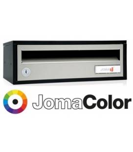Buzón Joma, Indico h3425- 82314U-cuerpo en acero electrocincado negro y puerta en acero electrocincado JomaColor (color a elegir