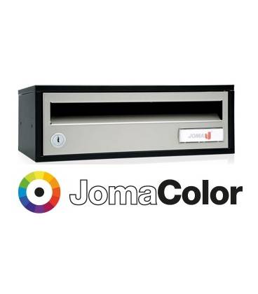 Buzón Joma, Indico h3425- 82314U-cuerpo en acero electrocincado negro y puerta en acero electrocincado JomaColor (color a elegir