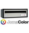 Buzón Joma, Indico h3425- 82314U-cuerpo en acero electrocincado negro y puerta en acero electrocincado JomaColor (color a elegir