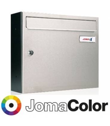 Buzón Kompact V360-81111- cuerpo y puerta en acero electrocincado, color todo JomaColor, para exterior e interior
