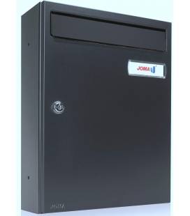 Buzón Kompact V270-81114- cuerpo y puerta en acero electrocincado, color todo Antracita, para exterior e interior
