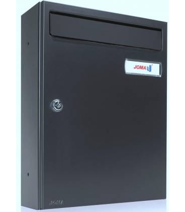 Buzón Kompact V270-81114- cuerpo y puerta en acero electrocincado, color todo Antracita, para exterior e interior