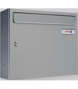 Buzón Kompact V360-81100- cuerpo y puerta en acero electrocincado, color todo Plata, para exterior e interior