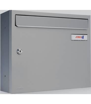 Buzón Kompact V360-81100- cuerpo y puerta en acero electrocincado, color todo Plata, para exterior e interior