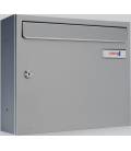 Buzón Kompact V360-81100- cuerpo y puerta en acero electrocincado, color todo Plata, para exterior e interior