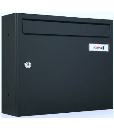 Buzón Kompact V360-81101- cuerpo y puerta en acero electrocincado, color todo Antracita, para exterior e interior
