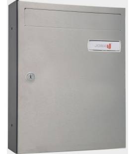 Buzón Joma, kompact Push V270- 83208, cuerpo y puerta de acero electrocincado color todo Plata