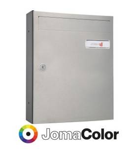 Buzón Joma, kompact Push V270- 24645, cuerpo y puerta de acero electrocincado color todo JomaColor (color a elegir)