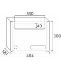 Dimensión de buzones Column V404, Joma