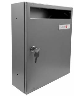 Buzón Joma, Wall V270- 81128- con cuerpo y puerta en acero electrocincado color PLATA