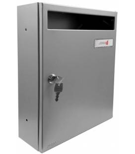 buzón Joma, Modelo Wall V270-81130- cuerpo y puerta en acero electrocincado PINTURA INOX (antihuellas)