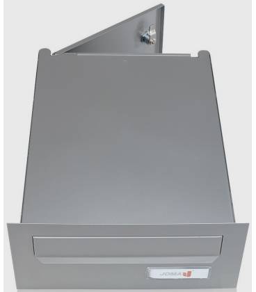 Buzón Joma, Hall DC -77107- Con cuerpo y puerta de acero electrocincado color PLATA