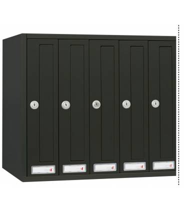 Buzón Joma, Cosmos Push 320- 71210- de cuerpo y puerta en acero electrocincado NEGRO