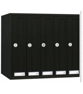 Buzón Cosmos Push 320- 71211- Con cuerpo y puerta de acero electrocincado ANTRACITA. 