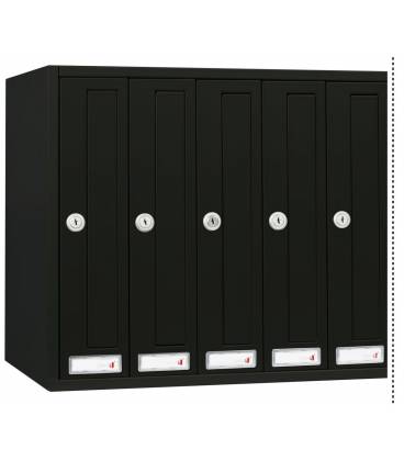 Buzón Cosmos Push 320- 71211- Con cuerpo y puerta de acero electrocincado ANTRACITA. 