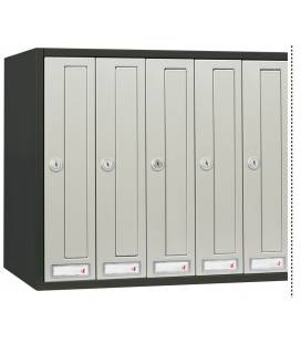 Buzón Cosmos Push 320- 24572-Cuerpo y puerta de acero electrocincado NEGRO / PINTUTA INOX 