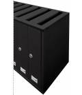Buzón Joma, Cosmos Top (carga superior)- 71134- Con cuerpo y puerta en acero electrocincado TODO NEGRO