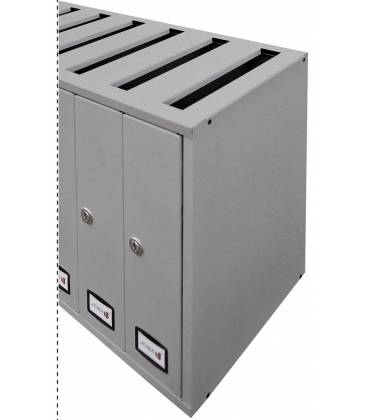 Buzón Joma, Cosmos Top- 71133- con cuerpo y puerta en acero electrocincado TODO PINTURA INOX (antihuellas), formato libro