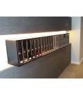 Instalación de SoloBuzones, Agrupación de una sola pieza de 22 buzones Cosmos Front- 71180- Inox Brillo