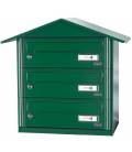 Buzón Joma- BCP 3- 85145- Con cuerpo y puerta en acero electrocincado Verde Foresta, apto para exterior.