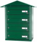 Buzón Joma- BCP 4- 85147- Con cuerpo y puerta en acero electrocincado Verde Foresta, apto para exterior. sin soporte