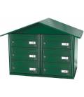 Buzón Joma- BCP 6- 85191- Con cuerpo y puerta en acero electrocincado Verde Foresta, apto para exterior.