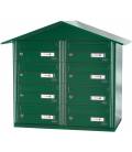 Buzón Joma- BCP 8- 85193- Con cuerpo y puerta en acero electrocincado Verde Foresta, apto para exterior.