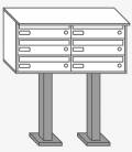 Soporte cuadrado - 53196- JomaColor (para atornillar)