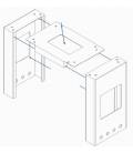 Soporte para enterrar (para el buzón de paquetería Everest)