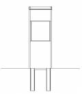 Soporte para enterrar (para el buzón de paquetería Everest)