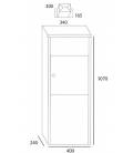 Medidas de buzones Everest, buzones de paquetería.