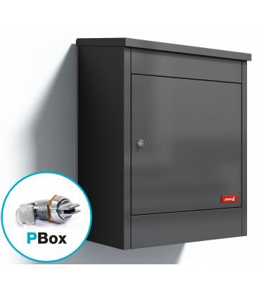 Buzón Joma, EVEREST MINI PBOX-19210- Con cuerpo y puerta en acero electrocincado Gris Forja, buzones de paquetería.