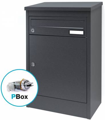 Buzones Joma K2 PBox-19230- Con cuerpo y puerta en acero electrocincado Gris Forja, apto para el interior y exterior.