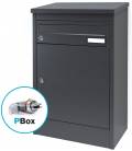 Buzones Joma K2 PBox-19230- Con cuerpo y puerta en acero electrocincado Gris Forja, apto para el interior y exterior.
