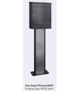 Soporte TOTEM BASIC 1500-19252- ENTERRAR- de acero galvanizado Gris Forja y Pintura Inox
