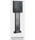 Soporte TOTEM BASIC 1500-19252- ENTERRAR- de acero galvanizado Gris Forja y Pintura Inox