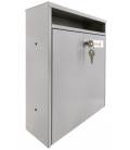 Buzón Joma EVO 10 -24859- Con cuerpo y puerta en acero electrocincado PLATA (antihuellas) apto para el interior