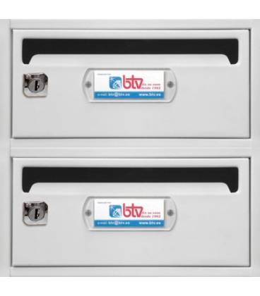 Buzón btv Moncayo 23909, cuerpo en acero pintado en Blanco y cuerpo en acero Blanco, G2. Aptos para el interior