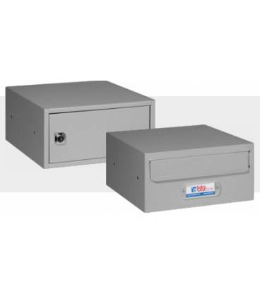 Buzones Btv, Moncayo (doble acceso) 13952 - Con cuerpo de acero Plata y puerta de acero galvanizado Plata