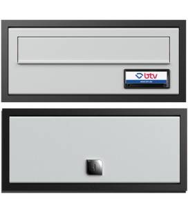 Viena (doble acceso) 11429 - Negro / Pintura Aluminio (revistero de fondo)