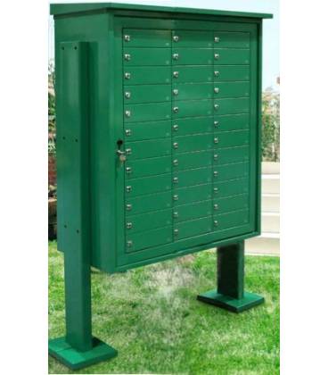 Buzones Pluridomiciliario BCP 36 Puertas - 11088- Con cuerpo y puerta de color VERDE- (Puertas Ciegas)