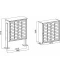 Medidas de los Buzones Pluridomiciliario BCP 48 puertas