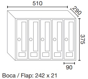 medidas-buzones-az-90-front-5-unidades-buzones-joma