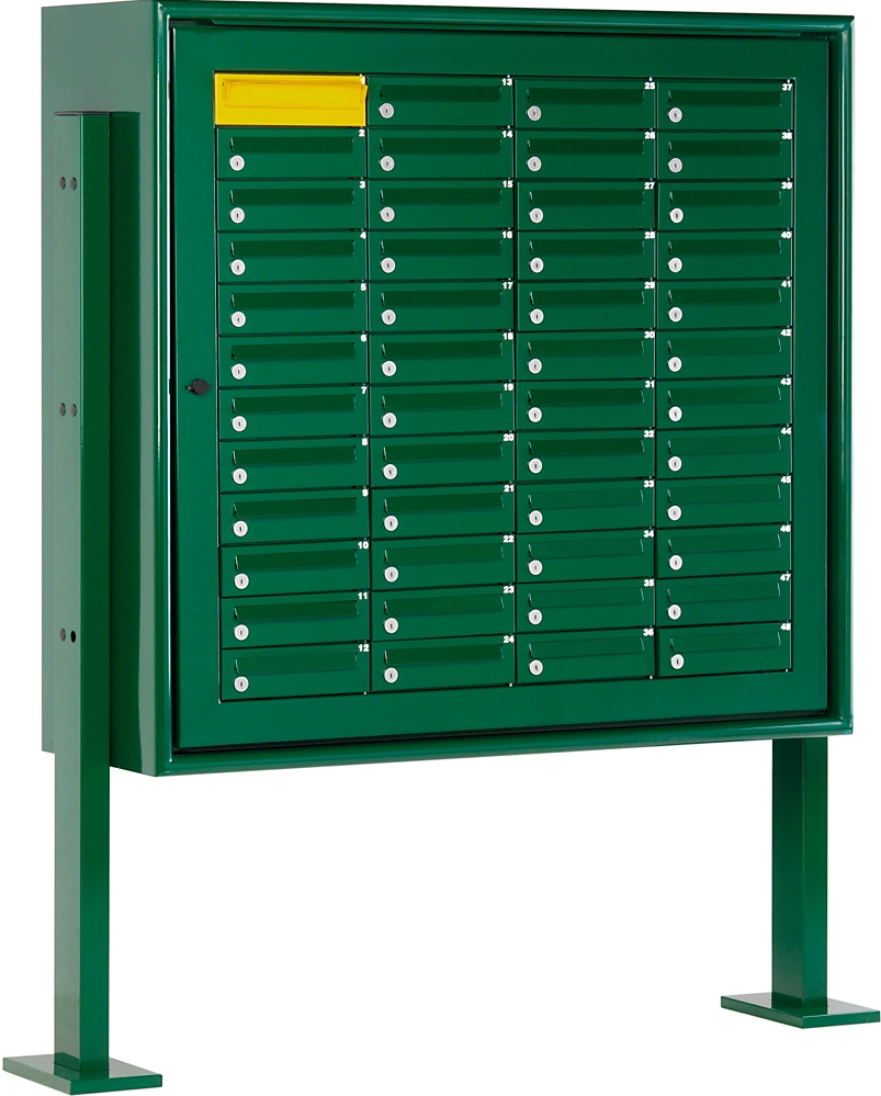 BCP48R-casillas-soportes-tejadillo-COLOR VERDE-puerta-con-ranura