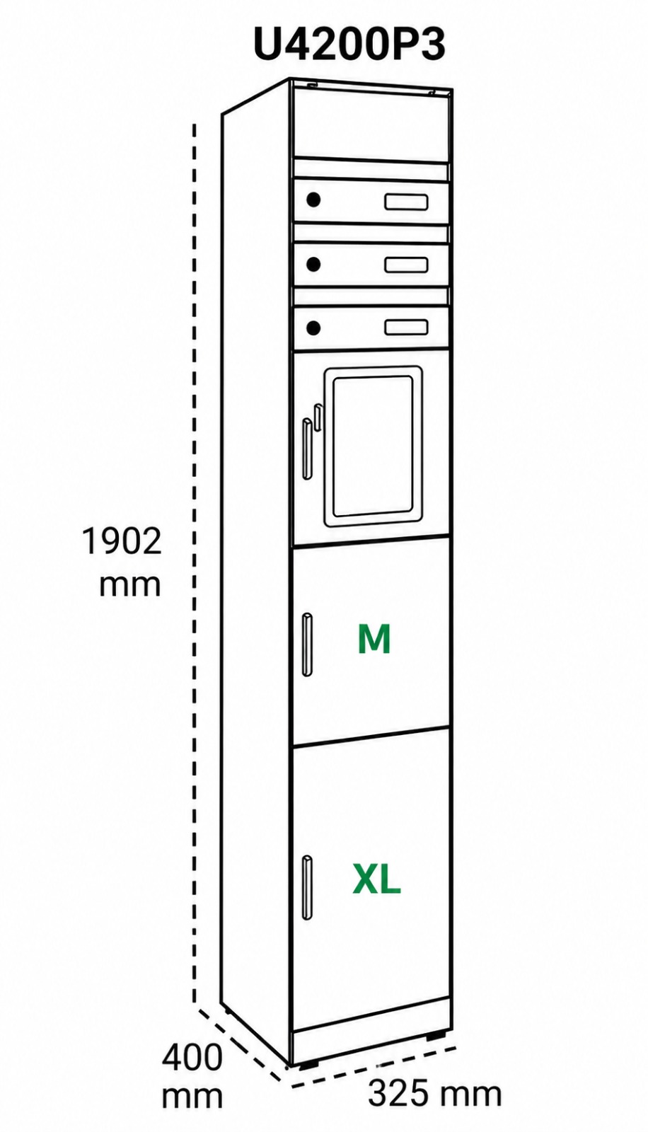 medidas-buzones-paqueteria-buzones-correos-u4200p3