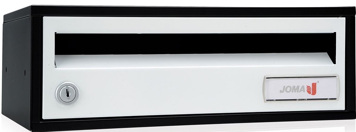 buzon-joma-indico-h3425-82302-cuerpo-acero-electrocincado-negro-puerta-acero-electrocincado-blanco