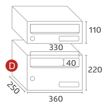 medidas de doble cara- kompact 360 - 2 alturas