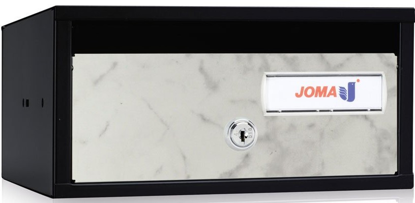 buzón-joma-lobby-h2425-82051-cuerpo-acero-electrocincado-negro-puerta-acero-electrocincado-marmol