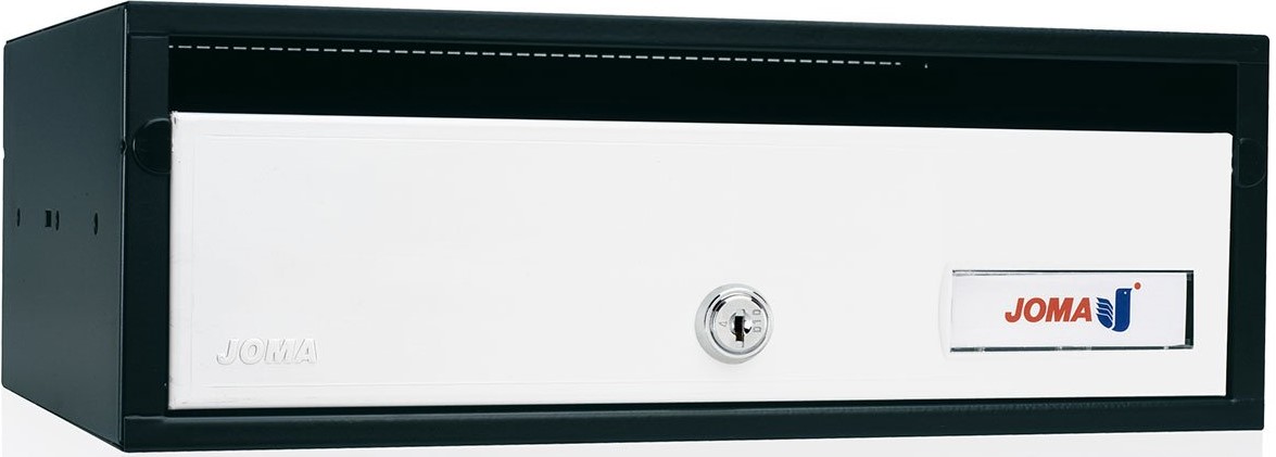 buzón-joma-lobby-h3425-82040-cuerpo-acero-electrocincado-negro-puerta-acero-electrocincado-blanco