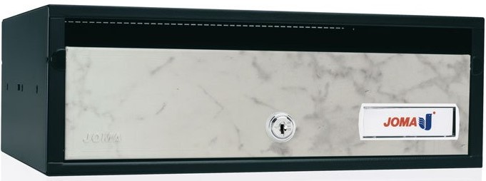 buzón-joma-lobby-h3425-82055-cuerpo-acero-electrocincado-negro-puerta-acero-electrocincado-marmol